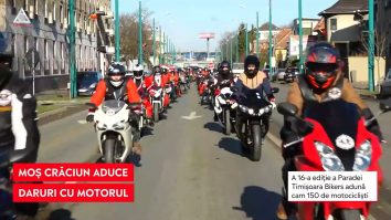 Moș Crăciun vine pe motocicletă. An de an, bikerii dau o mână de ajutor celor nevoiași
