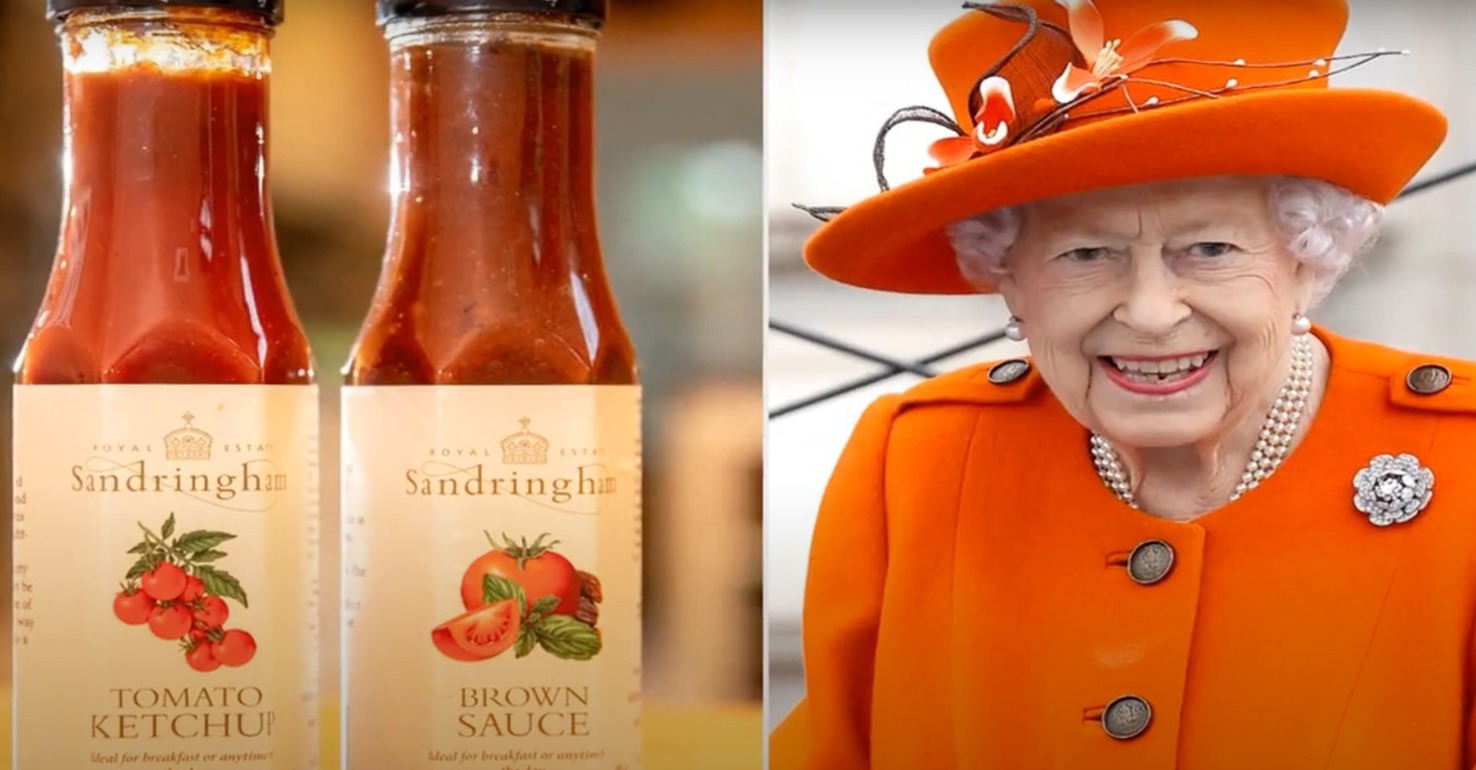 Regina Angliei lansează o marcă proprie de ketchup și sos de lux