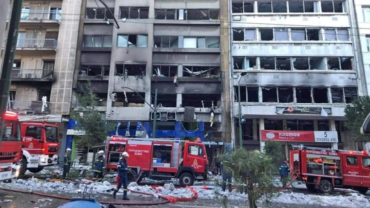 Explozie puternică în centrul Atenei. Circulația este blocată