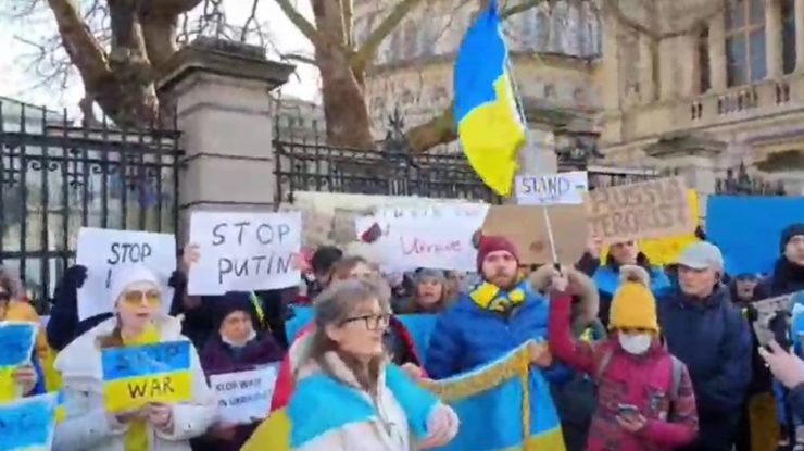 Solidari cu Ucraina. Manifestanți din întreaga lume au ieșit în stradă