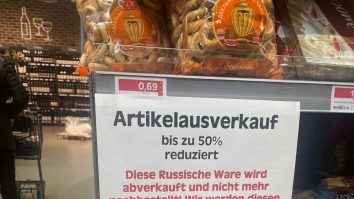 Magazinele din Germania nu vor mai vinde produse rusești. Cele care au rămas sunt vândute cu o reducere de 50%