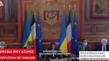 Primăria Parisului a acordat Kievului titlul simbolic de cetățean de onoare al orașului