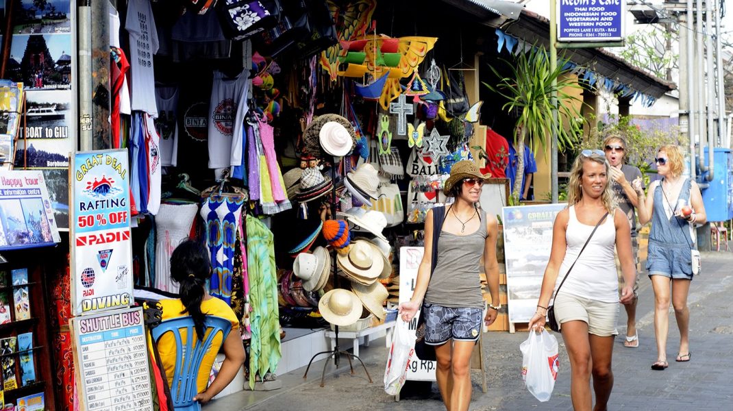 turiști în Bali