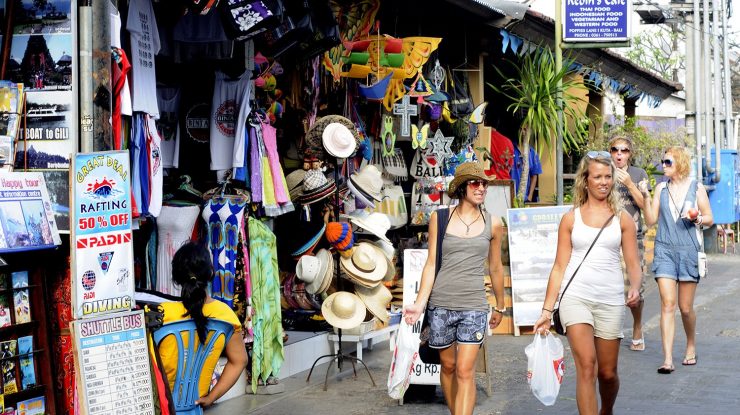 turiști în Bali