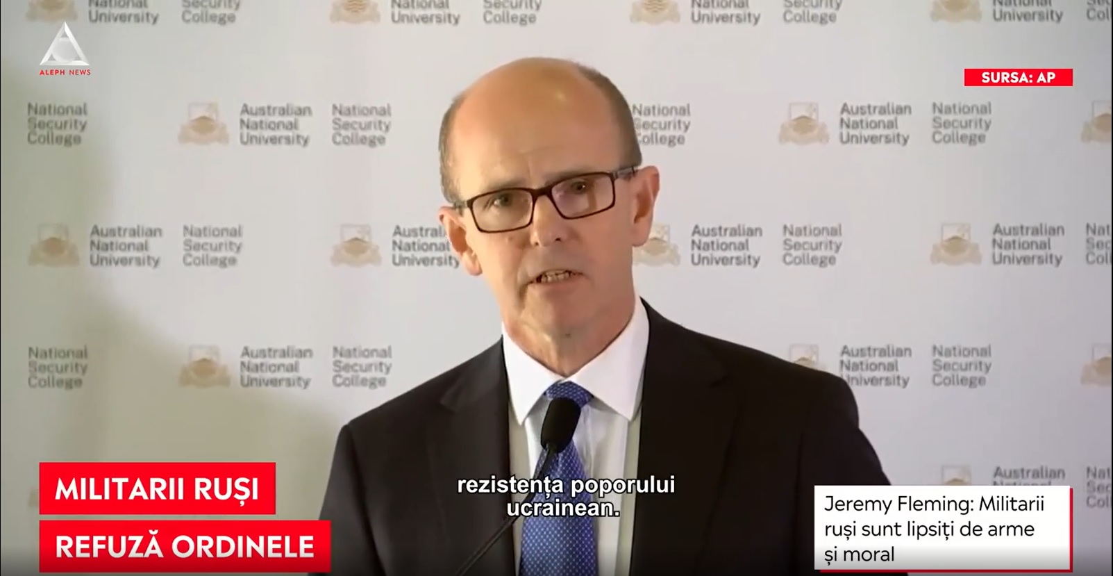 Jeremy Fleming: Soldații ruși se împotrivesc și nu mai execută ordinele