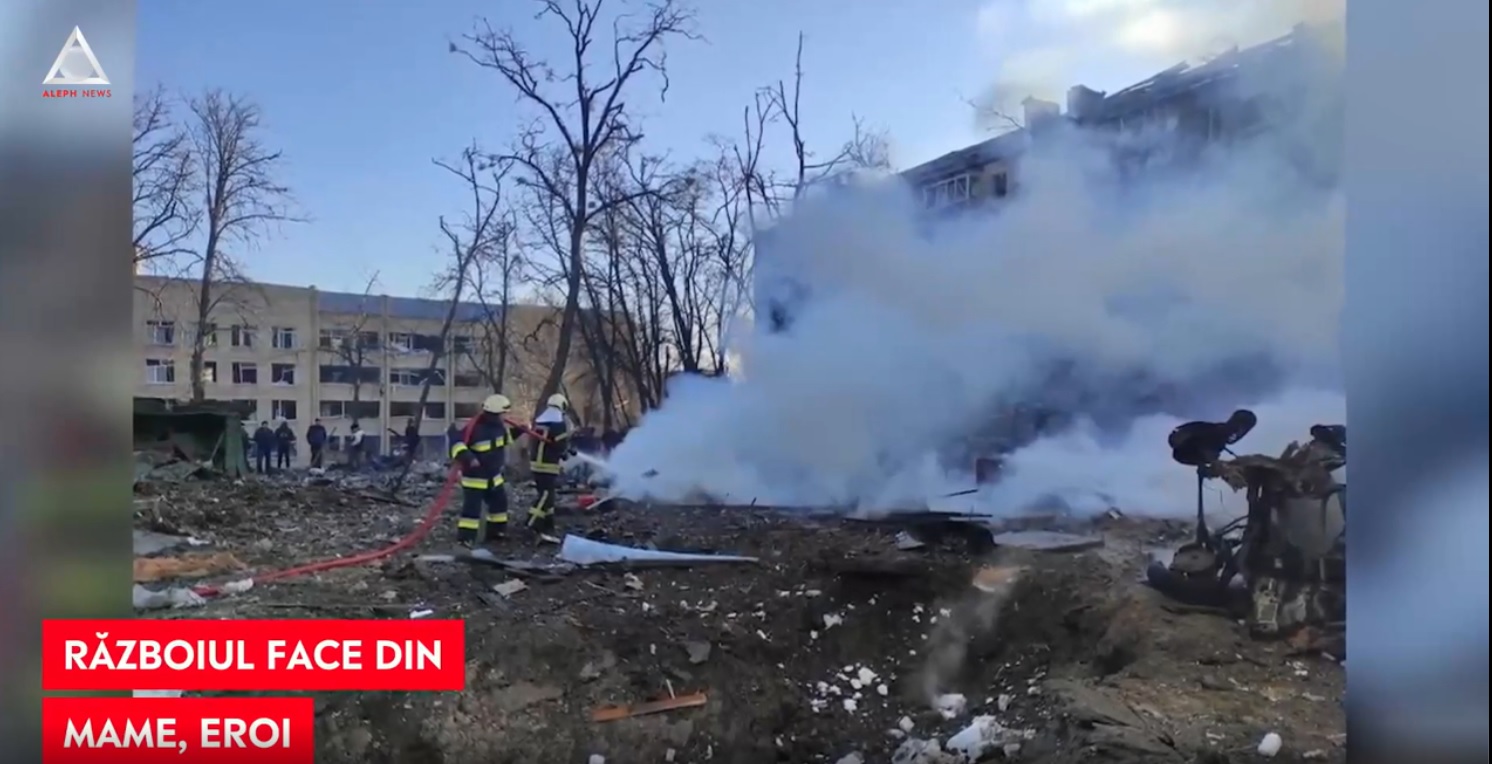 UCRAINA. O mamă și-a protejat bebelușul cu propriul ei corp în timpul bombardamentelor