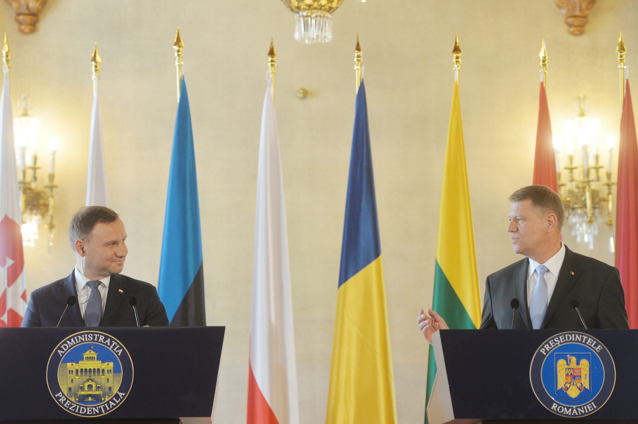 Preşedintele Poloniei, Andrzej Duda, primit la Palatul Cotroceni de Klaus Iohannis