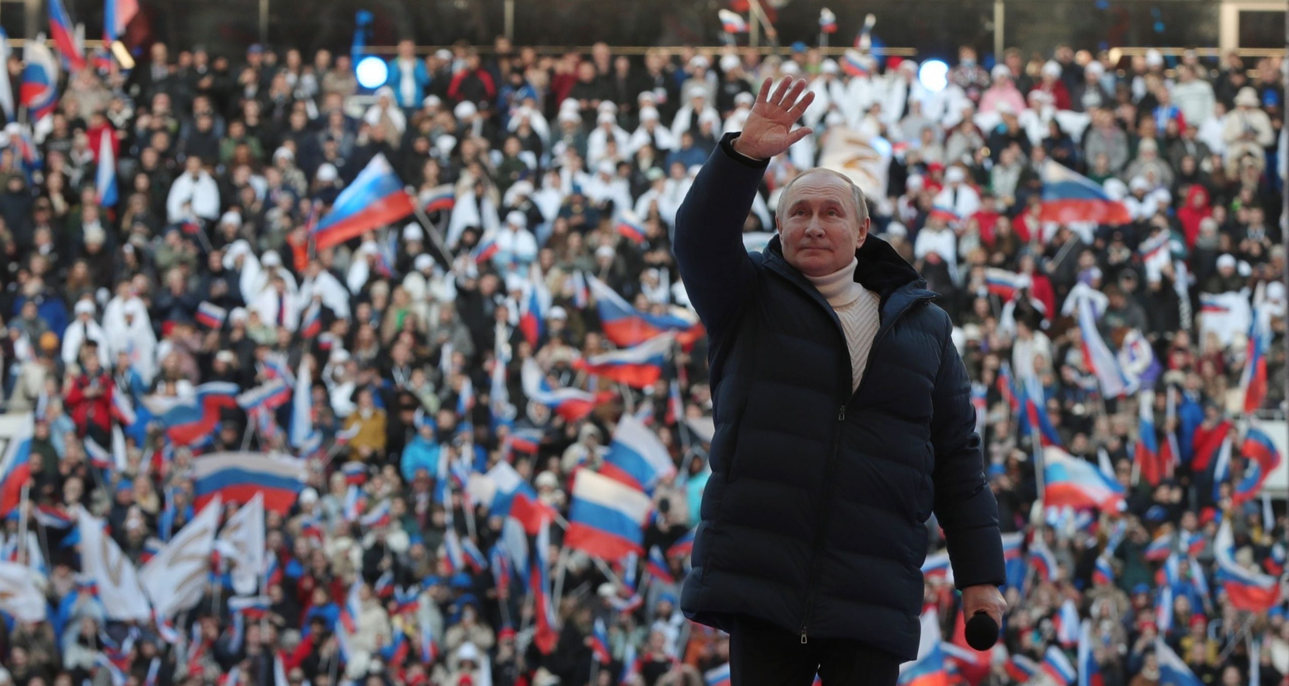 Susținătorii mitingului pro-război al lui Putin, aduși „cu forța” la manifestație