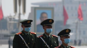 Gafa unui post de televiziune din Taiwan. A afirmat că insula este invadată de China