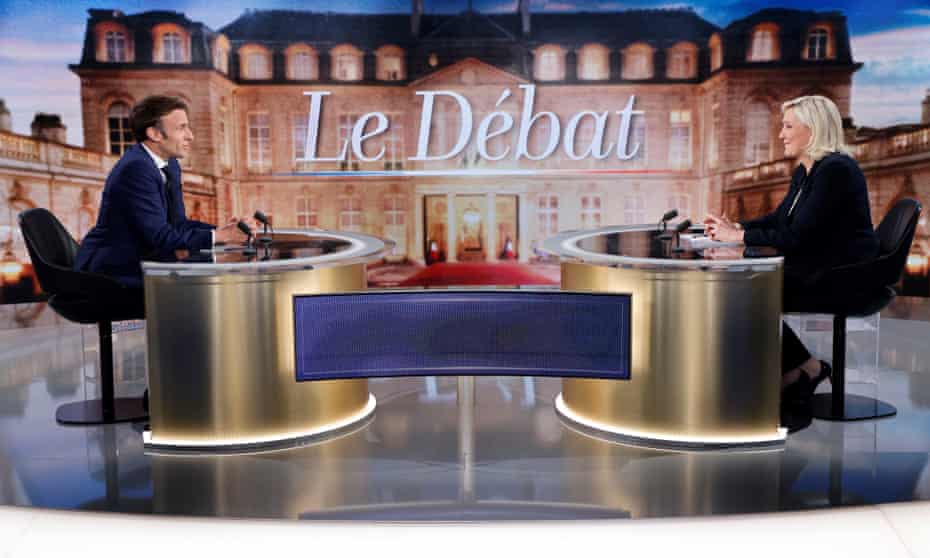 Emmanuel Macron şi Marine Le Pen, dezbatere intensă pe teme politice, economice şi sociale