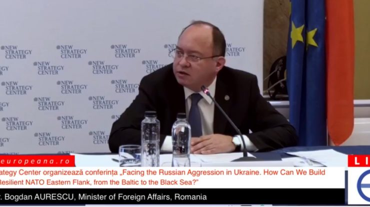 Ministrul român al afacerilor externe, la conferinţa New Strategy Center: Planurile de război ale preşedintelui Putin nu au decurs aşa cum se aştepta
