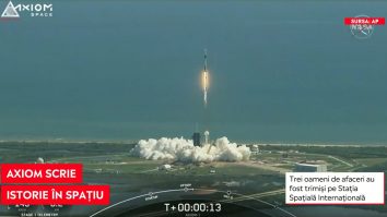 Prima echipă de astronauți privați a ajuns în spațiu, după o călătorie de 21 de ore