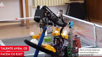 Elevii unui colegiu din Craiova construiesc roboți care și-ar putea găsi locul în viața reală