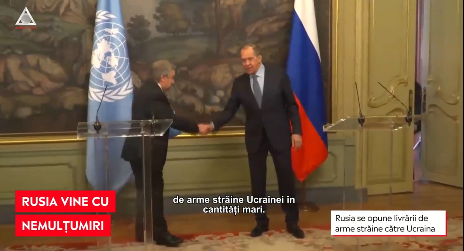 ONU cere încetarea focului, în timp ce Rusia insistă ca Occidentul să nu mai trimită arme Ucrainei, deoarece gestul nu va avea un „rezultat pozitiv”