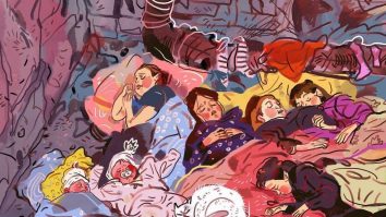 Imagini ale traumelor provocate de război, redate de o artistă ucraineană prin intermediul ilustrațiilor