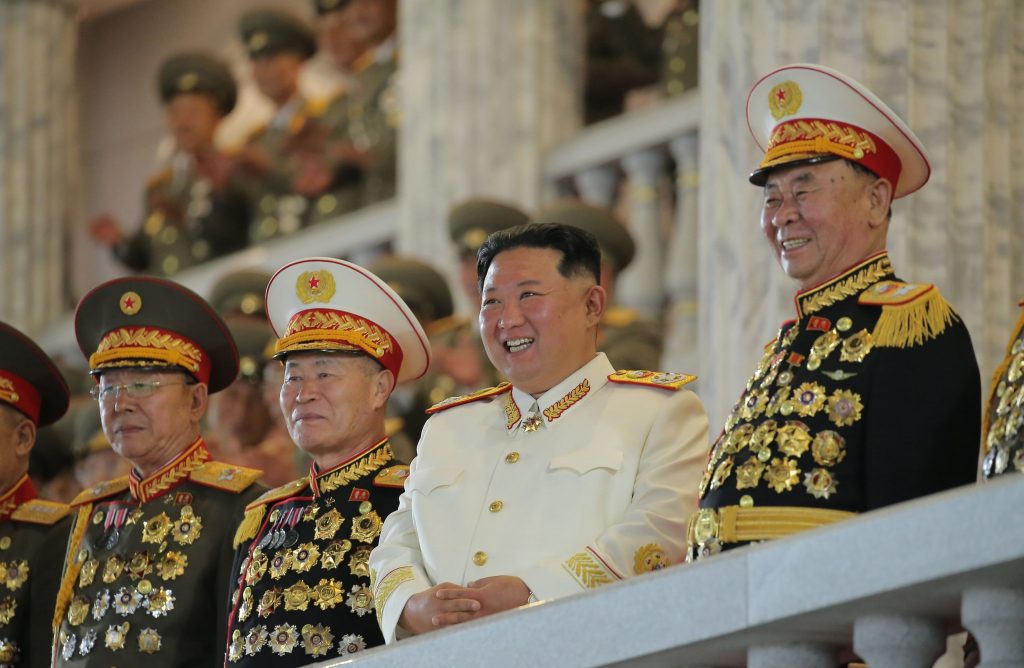 Kim Jong Un, în timpul unei festivități la Phenian