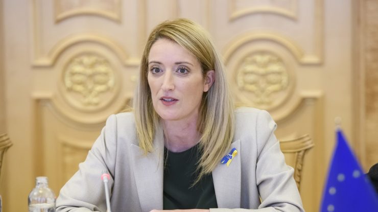 Metsola călătorește la Kiev și consolidează sprijinul UE pentru Ucraina: „Vom merge până la capăt cu tine”