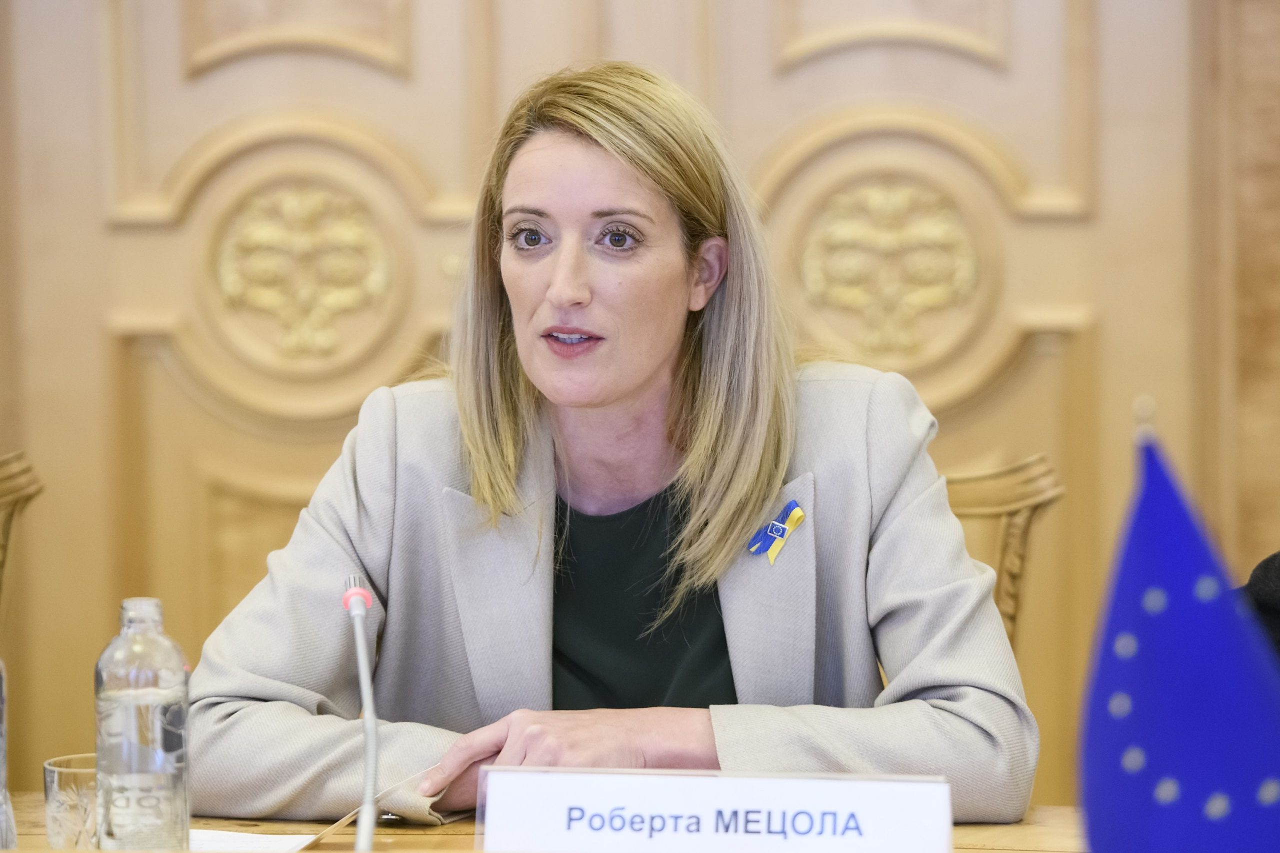 Metsola călătorește la Kiev și consolidează sprijinul UE pentru Ucraina: „Vom merge până la capăt cu tine”