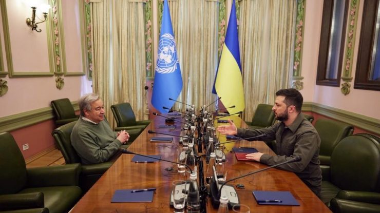 Antonio Guterres anunţă, la Kiev, că va continua eforturile pentru un armistiţiu în Ucraina