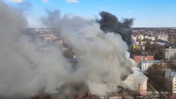 Incendiu puternic în Tver