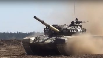 Un tanc T-72 din armata poloneză
