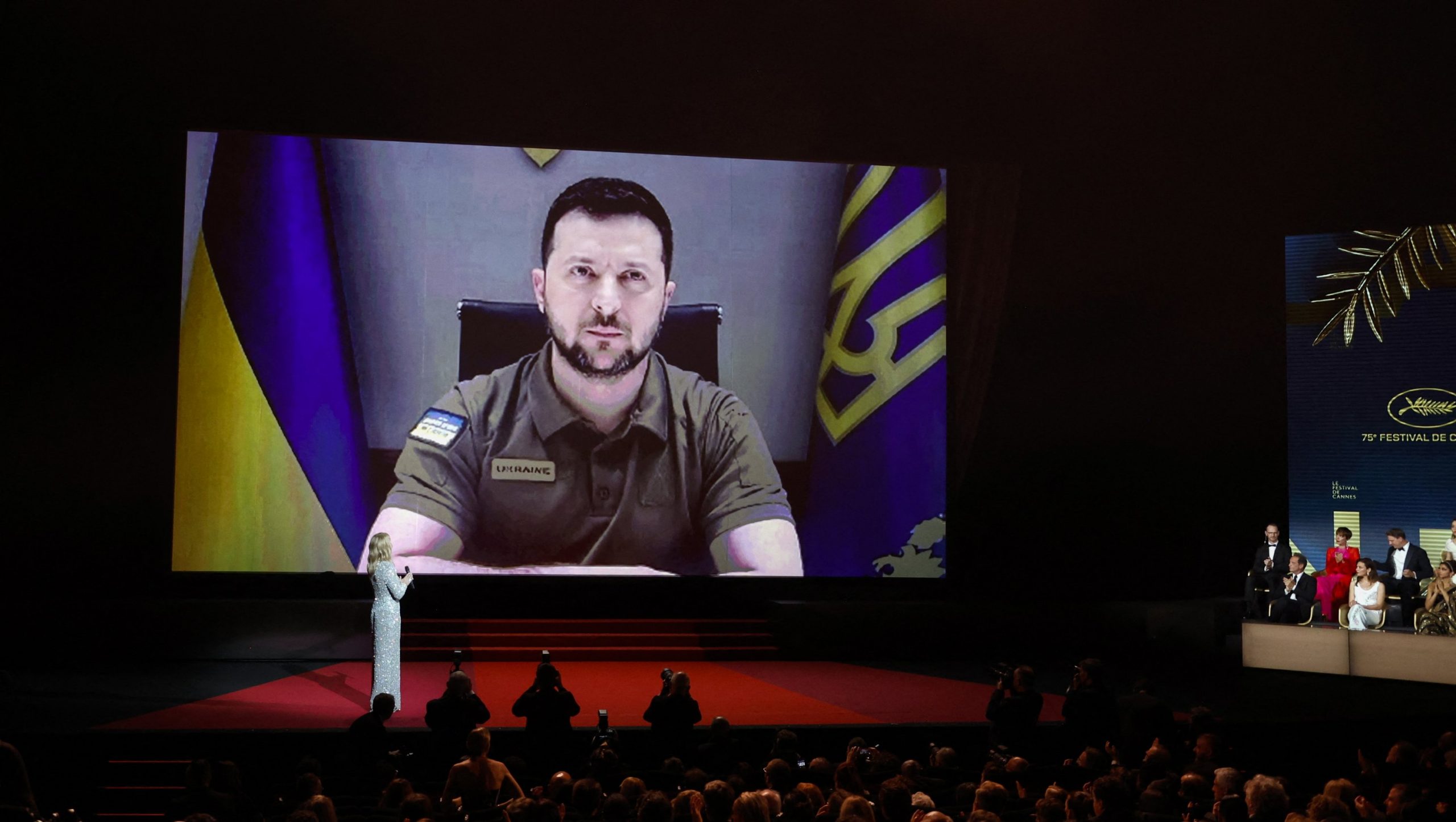 Volodimir Zelenski s-a adresat publicului de la Cannes: „Este necesar ca lumea cinematografică nu fie tăcută”