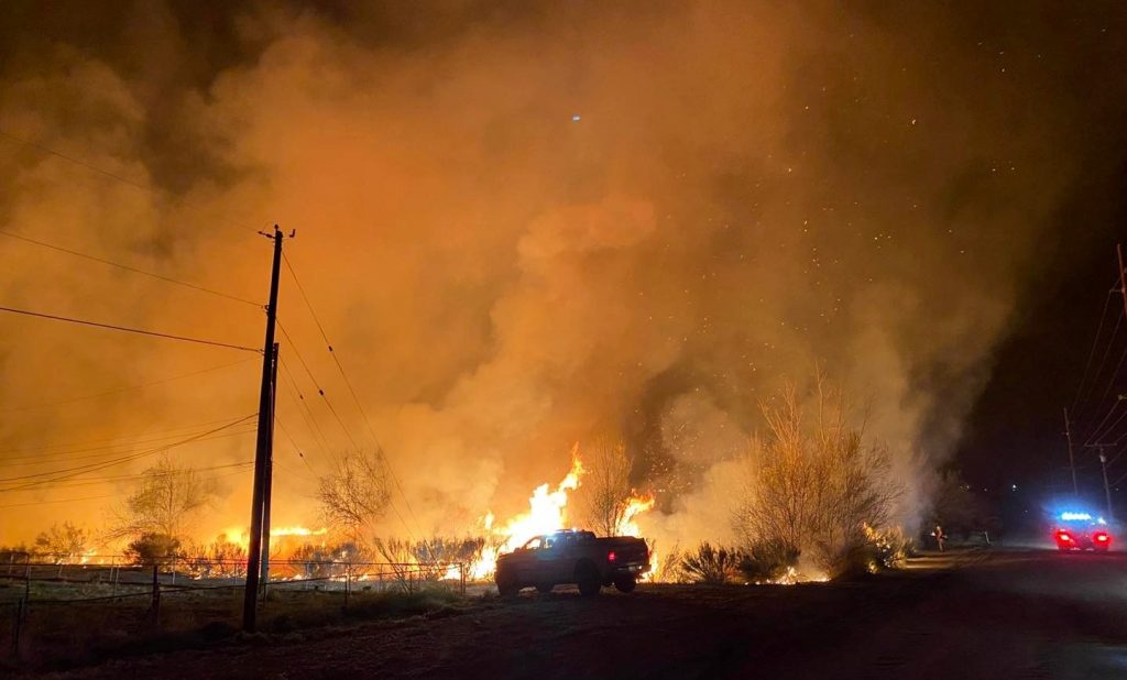 incendiu vegetație - New Mexico