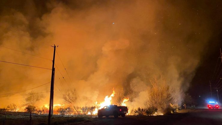 incendiu vegetație - New Mexico
