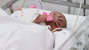 8131445 03.03.2022 A newborn is pictured at an intensive care unit at the perinatal centre, in Krasnodar, Russia. Vitaly Timkiv / Sputnik
