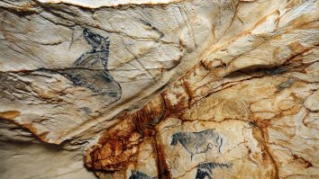 Sute de picturi rupestre ale nativilor americani, descoperite într-o peșteră din Alabama
