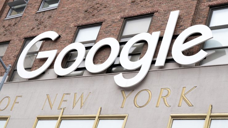 A shop sign of Google, on May 07, 2022 in New-York City, USA. Photo by David Niviere/ABACAPRESS.COM