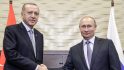 Președintele turc Recep Erdogan alături de Vladimir Putin