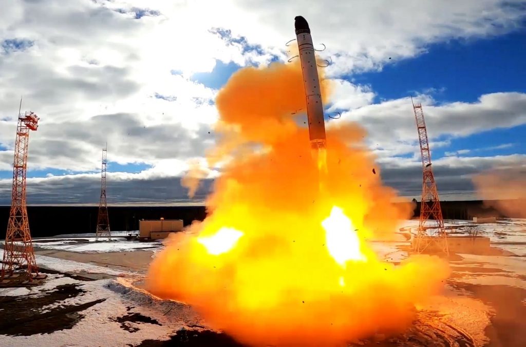 Rachetă Satan-II lansată de ruși