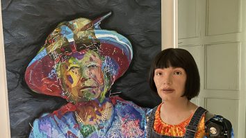 Primul robot humanoid care a pictat-o pe Regina Elisabeta a II-a
