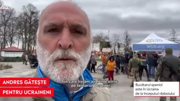 Ajutor pentru civilii ucraineni. Celebrul bucătar José Andrés livrează zilnic alimente pe teritoriul Ucrainei