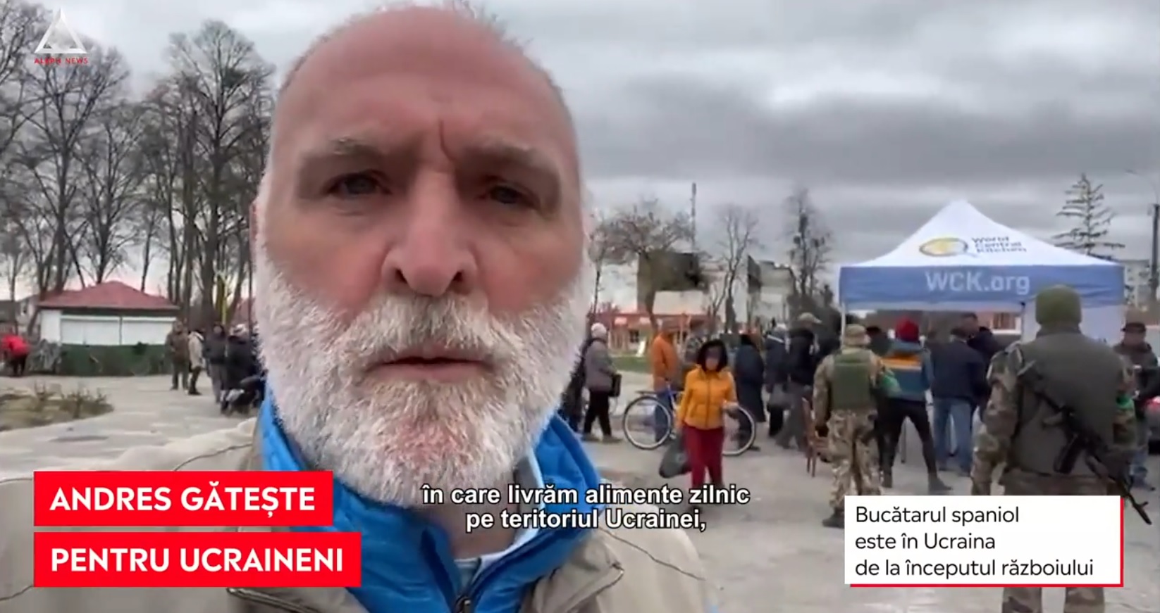 Ajutor pentru civilii ucraineni. Celebrul bucătar José Andrés livrează zilnic alimente pe teritoriul Ucrainei