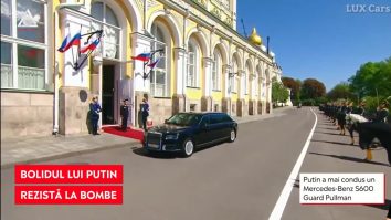 Mașina lui Vladimir Putin are caracteristici inedite: e blindată și poate rezista atacurilor chimice sau bombelor