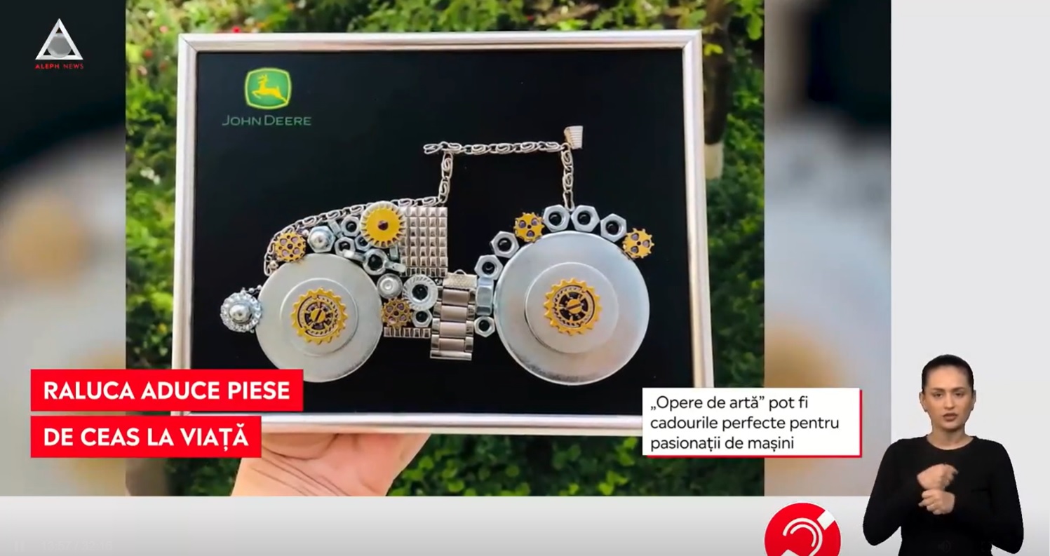 Piesele unor ceasuri, valorificate în opere de artă. O femeie vrea să își transforme pasiunea în afacere