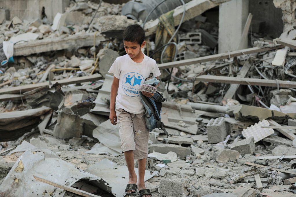 copil în Fâșia Gaza