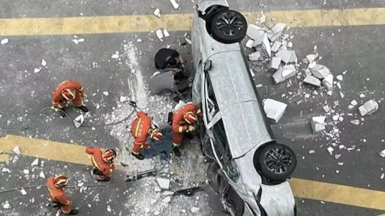 accident - prăbușire mașină
