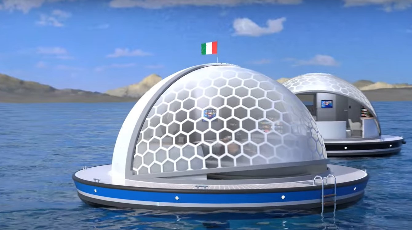 Descoperă perlele plutitoare, unde te poți caza în mijlocul mării cu dotările unui hotel de cinci stele