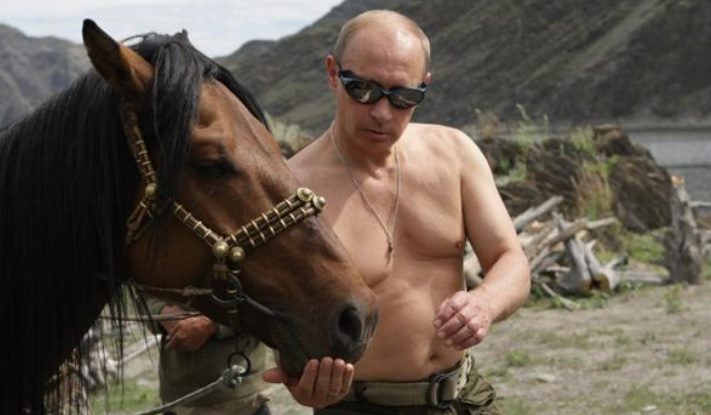 Liderii G7 au ironizat imaginea de „macho” atât de dragă preşedintelui rus.