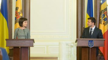 Maia Sandu, președintele Republicii Moldova, în vizită la Kiev