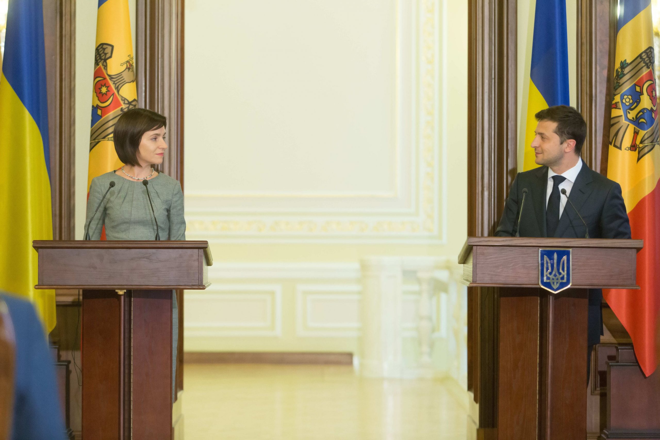 Maia Sandu, președintele Republicii Moldova, în vizită la Kiev