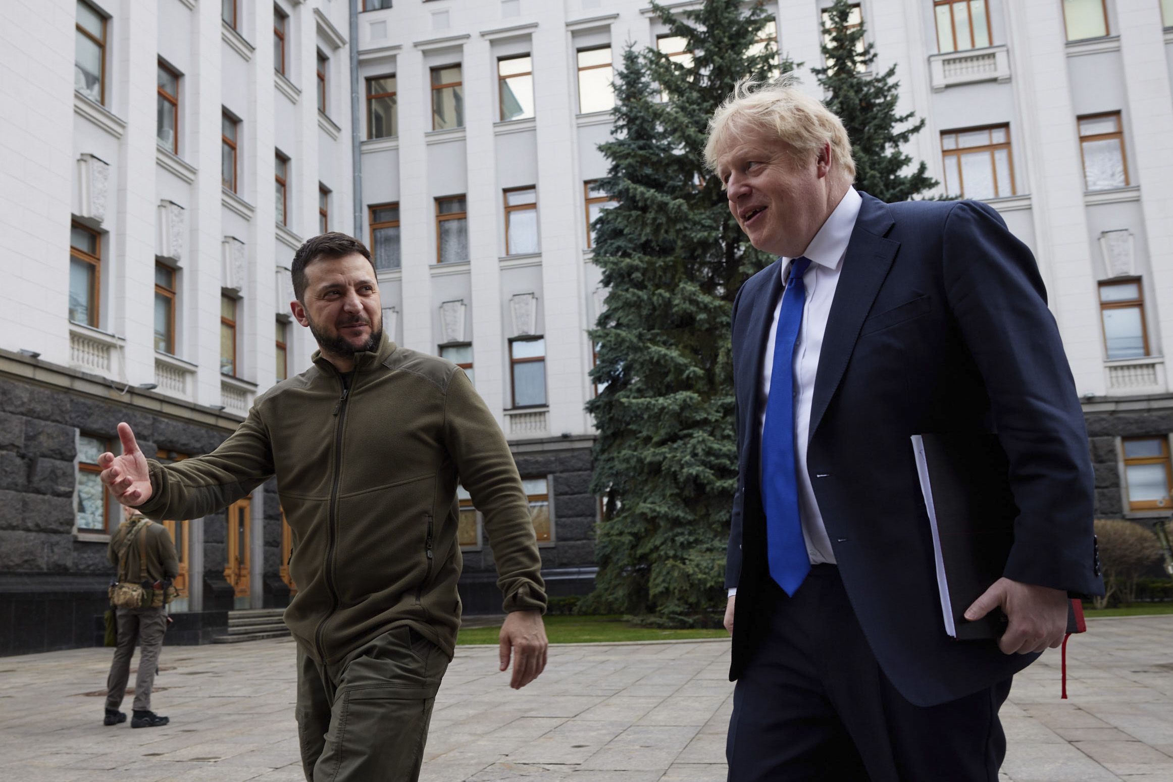 VIDEO. Premierul Boris Johnson, vizită inopinată în capitala Ucrainei