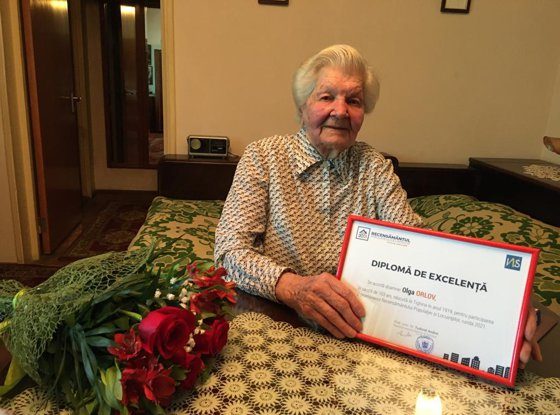 Povestea celei mai vârstnice persoane recenzate din Bucureşti. Olga Orlov are 103 ani şi locuieşte în Sectorul 6