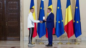 VIDEO. David Popovici devine cavaler./ Discursul președintelui României