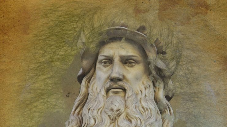 Tuscany. Florence, Uffizi - statue of Leonardo Da Vinci (Credit Image: © Camillo Balossini/Mondadori Portfolio via ZUMA Press)