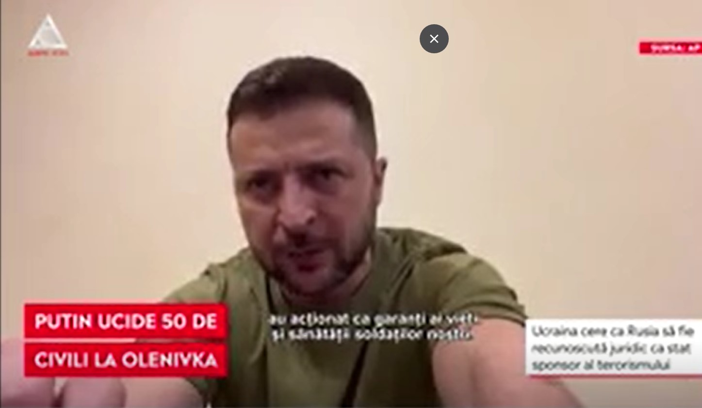 VIDEO. Zelenski face apel la ONU în urma uciderii celor 50 de prizonieri din închisoarea administrată de Rusia