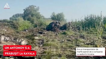 VIDEO Aeronavă încărcată cu muniție, prăbușită aproape de litoralul grecesc